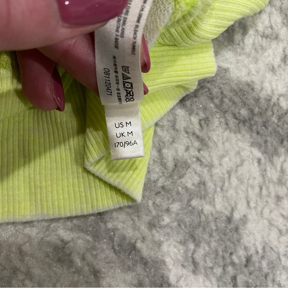 Free People Neon Yellow Cozy Cool Lounge T-Shirt - Picture 9 of 12